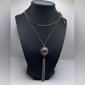 Lucky brand Gold and Silver Pendant Necklace
